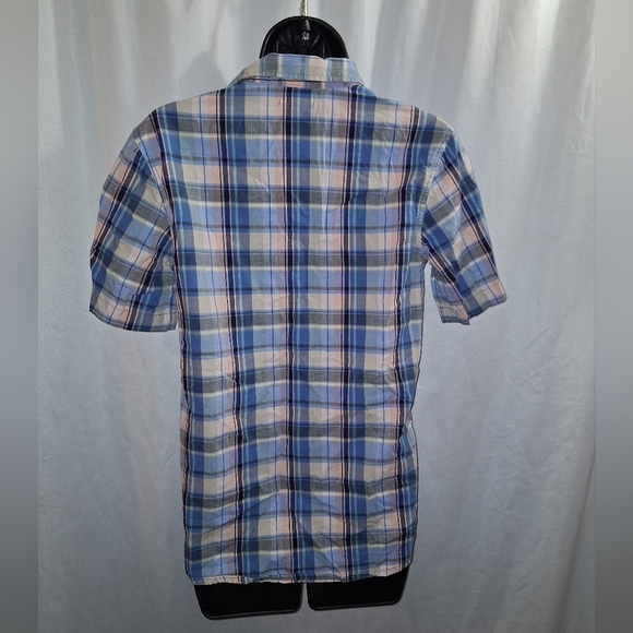 Old navy kids XL plaid button-down casual or dress shirt - Picture 4 of 5